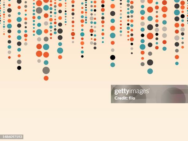 dot abstract confetti celebration streamer modern background - happy backgrounds stock illustrations