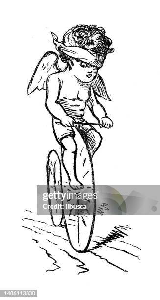 british satire caricature comic cartoon illustration - cycling london stock illustrations