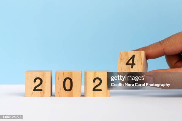 new year 2024 concepts - new year's day stock pictures, royalty-free photos & images