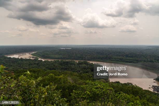 amazing guaviare river in colombian amazonia - amazonas stock-fotos und bilder