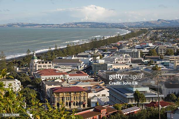 city from above. - napier stock pictures, royalty-free photos & images