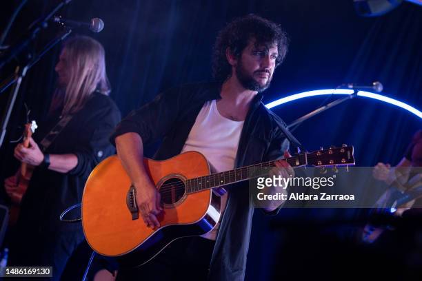 Fran Perea performs on stage at Sala Mon on April 28, 2023 in Madrid, Spain.