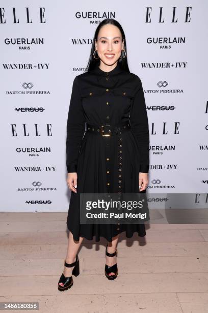 Meena Harris attends the Women of Impact Celebration hosted by ELLE at Ciel Social Club on April 28, 2023 in Washington, DC.