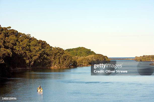 fishing on the brunswick river. - brunswick heads nsw stock pictures, royalty-free photos & images