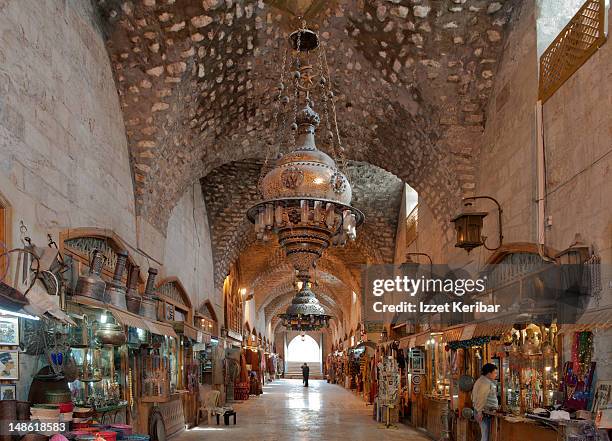 aleppo bazaar. - middle east market stock pictures, royalty-free photos & images