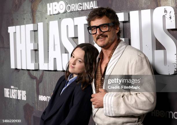 Bella Ramsey and Pedro Pascal attend the Los Angeles FYC Event for HBO Original Series' "The Last Of Us" at the Directors Guild Of America on April...