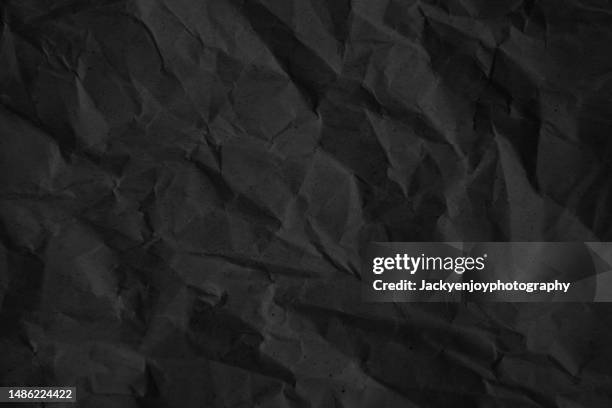 black paper texture background - wrinkled stock pictures, royalty-free photos & images