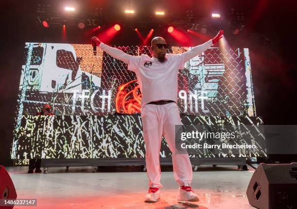 Tech N9ne during the Kelce Jam at Azura Amphitheatre on April 28, 2023 in Bonner Springs, Kansas.