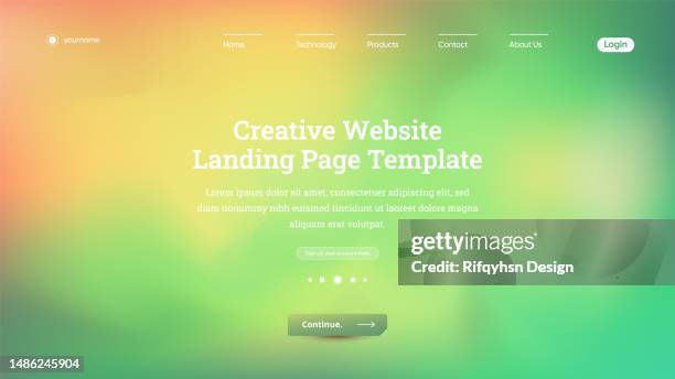 landing page template creative design. modern futuristic geometric abstract background. - login screen background stock illustrations