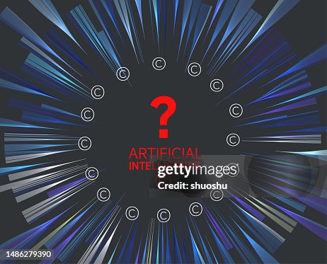 Artificial Intelligence data source copyright question concept.Where does the copyright of artificial intelligence come from?The Negative Implications of Artificial Intelligence. Artificial Intelligence data source copyright question concept.Where does the copyright of artificial intelligence come from?The Negative Implications of Artificial Intelligence.