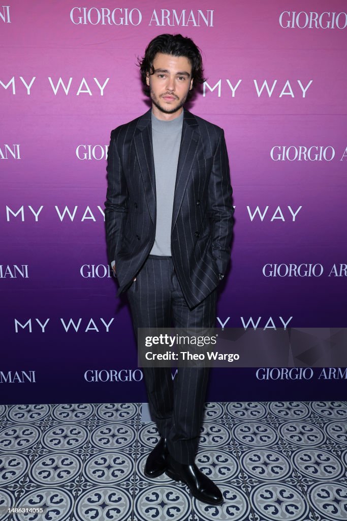 Felix Mallard attends as Armani Beauty celebrates the launch of the