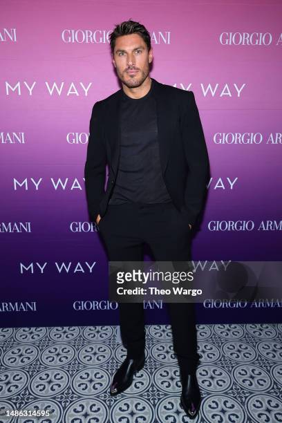 Chris Appleton attends as Armani Beauty celebrates the launch of the My Way Refillable Parfum with Sydney Sweeney on April 28, 2023 in New York City.