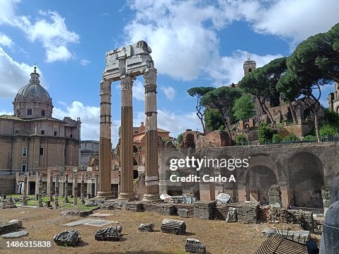 View of Roman Forum, Rome, Italy