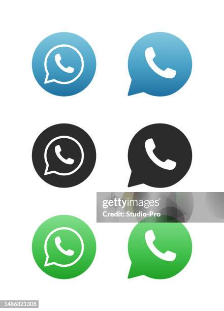 ilustrações de stock, clip art, desenhos animados e ícones de gradient vector mobile application message icon set with notification - símbolo de informação