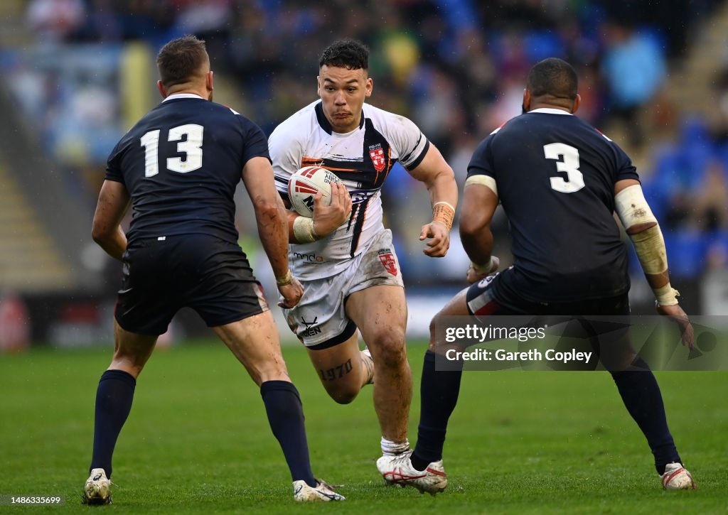 Mid State Rugby Tyler Dupree of England red bull during the Mid-Season Rugby League ...