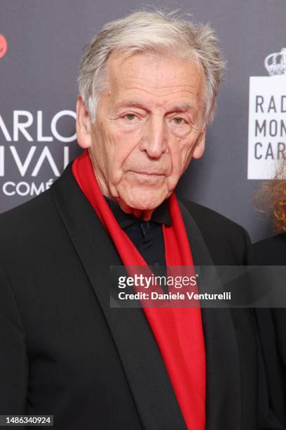 Costa-Gavras attends the 20th Monte-Carlo Film Festival De La Comedie at Grimaldi Forum on April 29, 2023 in Monaco, Monaco.