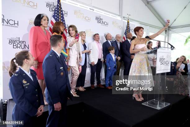 Stephanie Ruhle speaks onstage during the 30th Anniversary White House Correspondents' Garden Brunch on April 29, 2023 in Washington, DC.