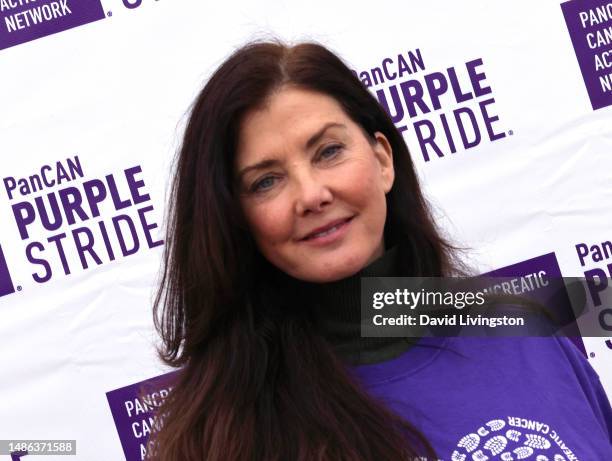Jean Trebek attends PanCAN's Purplestride Los Angeles: The Walk To End Pancreatic Cancer at Santa Monica Pier on April 29, 2023 in Santa Monica,...