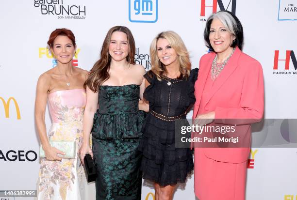 Stephanie Ruhle, Sophia Bush, Adrienne Elrod and host Tammy Haddad attend the 30th Anniversary White House Correspondents' Garden Brunch on April 29,...