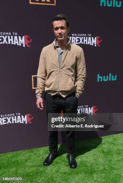 Rob McElhenney attends the FYC Red Carpet For FX's "Welcome To Wrexham" at The Television Academy on April 29, 2023 in Los Angeles, California.