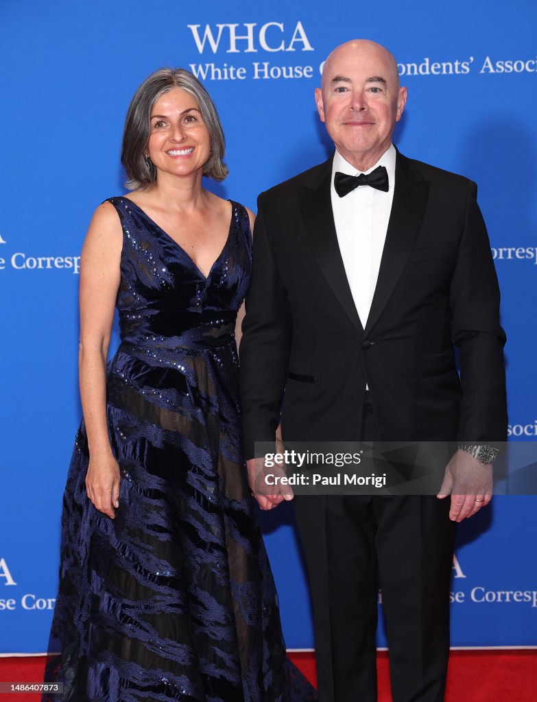 Tanya Mayorkas and Alejandro Mayorkas attend the 2023 White House