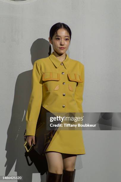 No Yoon-seo attends the Louis Vuitton Pre-Fall 2023 Show on the Jamsugyo Bridge at the Hangang River on April 29, 2023 in Seoul, South Korea.