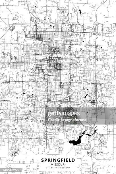 Springfield Missouri Usa Vector Map High-Res Vector Graphic - Getty Images