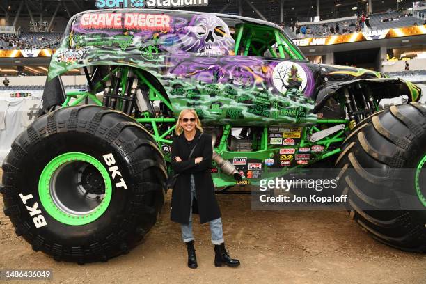 Sarah Michelle Gellar attends Monster Jam at SoFi Stadium on April 29, 2023 in Inglewood, California.