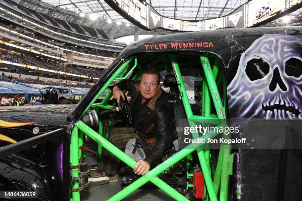 Tré Cool attends Monster Jam at SoFi Stadium on April 29, 2023 in Inglewood, California.