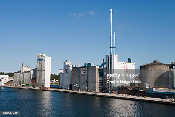 hedegaard factory buildings. - aalborg denmark stock pictures, royalty-free photos & images