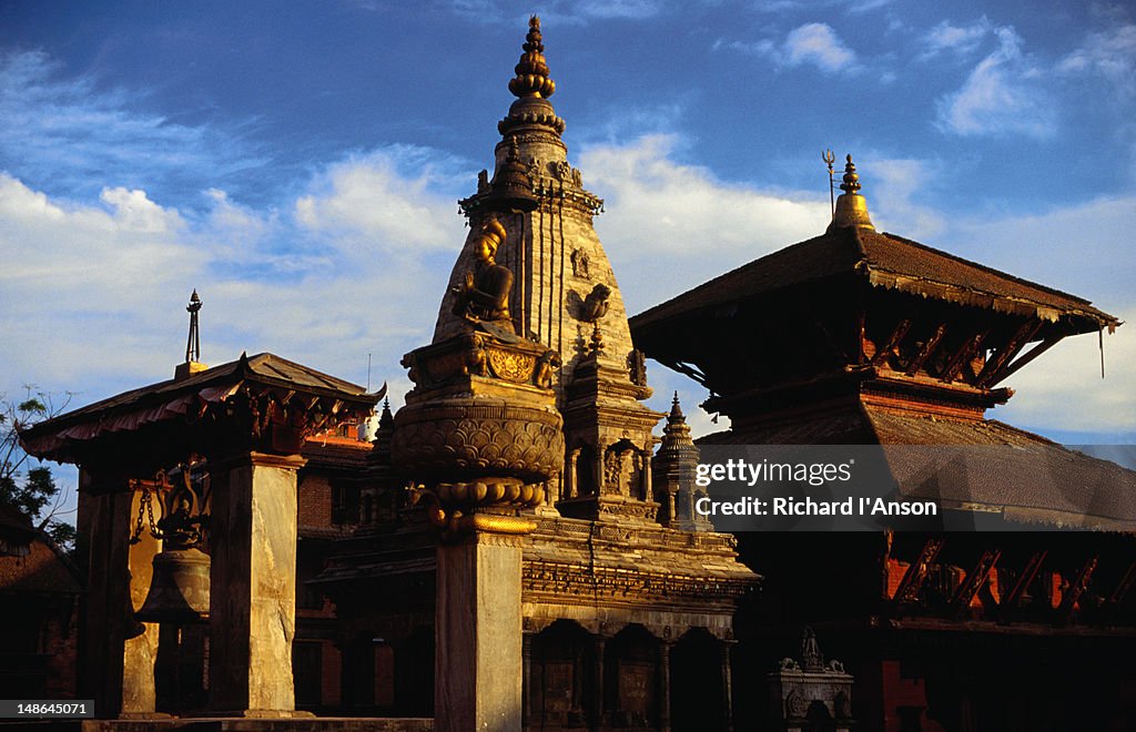 Temples in Bhaktapur's Durbar Square.