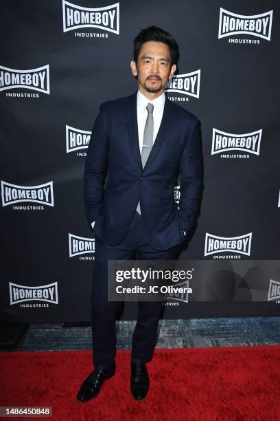 John Cho attends Homeboy Industries' 2023 Lo Maximo Awards and Fundraising Gala at JW Marriott Los Angeles L.A. LIVE on April 29, 2023 in Los...