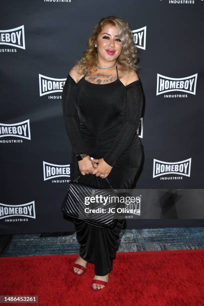 Jocelyn Esparza attends Homeboy Industries' 2023 Lo Maximo Awards and Fundraising Gala at JW Marriott Los Angeles L.A. LIVE on April 29, 2023 in Los...