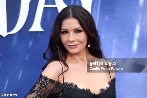 Catherine Zeta-Jones attends Netflix's "Wednesday" ATAS Official Photo Call at Hollywood Forever on April 29, 2023 in Hollywood, California.