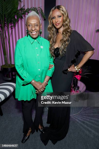 Bethann Hardison and Iman attend as Gucci & Amy Sacco Celebrate Bungalow Gucci In Honor Of The New Meatpacking Boutique on April 29, 2023 in New York...