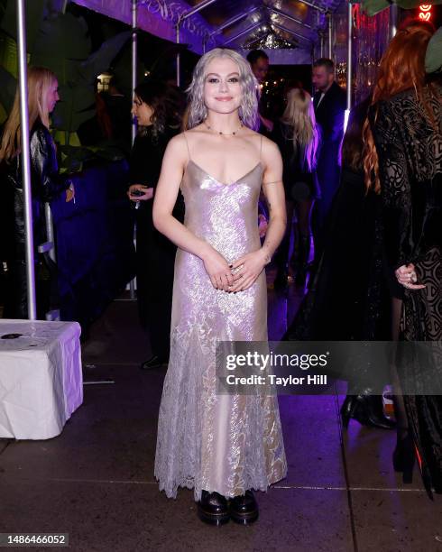 Phoebe Bridgers attends "Bungalow Gucci" in celebration of the opening of Gucci Meatpacking District on April 29, 2023 in New York City.