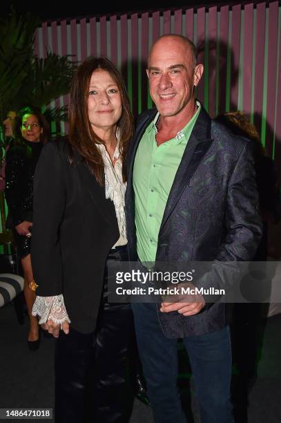Catherine Keener and Christopher Meloni attend as Gucci & Amy Sacco celebrate Bungalow Gucci in honor of the new Meatpacking Boutique on April 29,...
