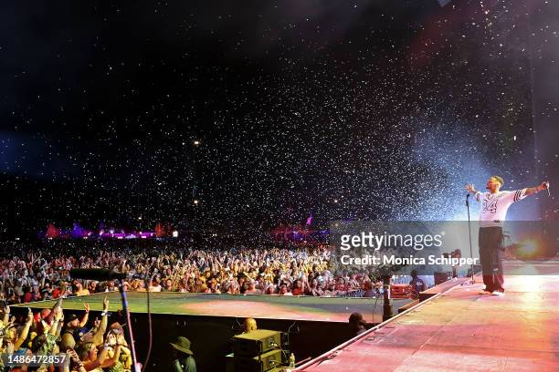 Kane Brown performs onstage during Day 2 of the 2023 Stagecoach Festival on April 29, 2023 in Indio, California.
