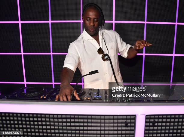 Idris Elba performs as Gucci & Amy Sacco celebrate Bungalow Gucci in honor of the new Meatpacking Boutique on April 29, 2023 in New York City.