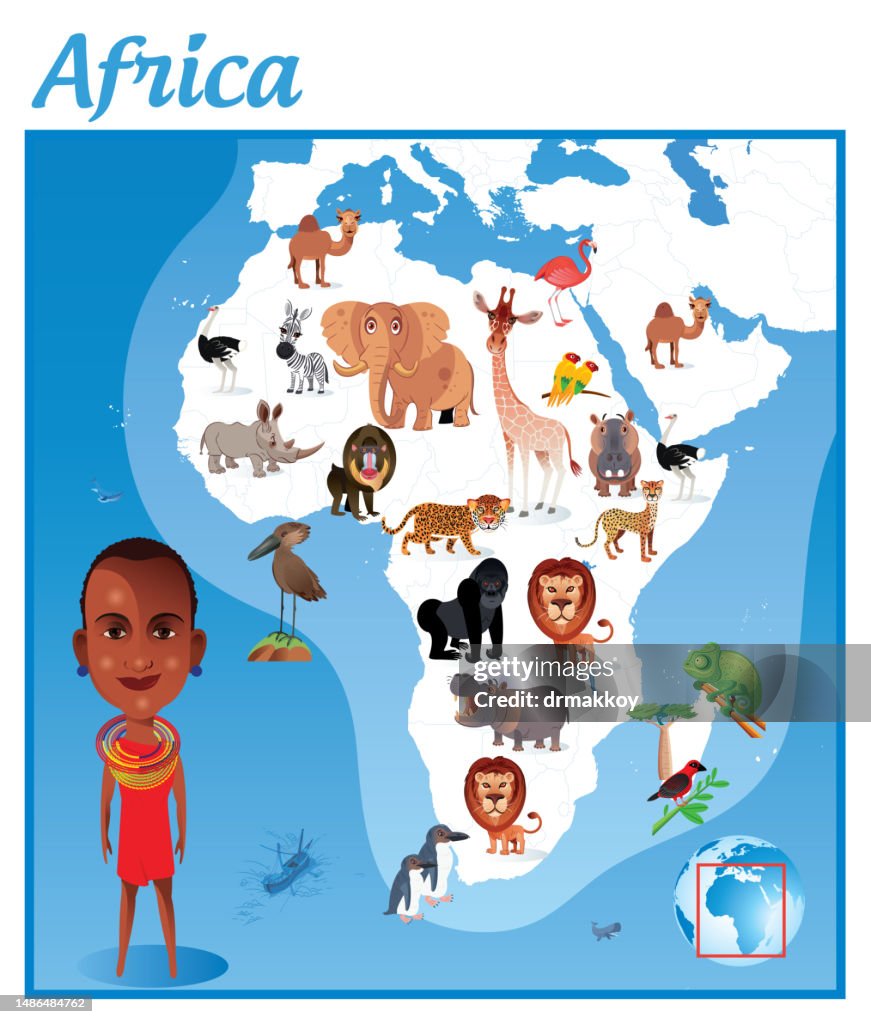 Africa Animals Map