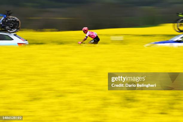 Andrey Amador of Costa Rica and Team EF Education-Easypost competes during the 76th Tour De Romandie 2023, Stage 5 a 170.8km stage from...