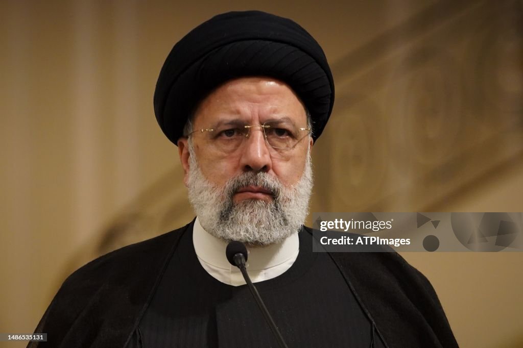 Ebrahim Raisi From Iran Welcome Iraqi President Abdul Latif Rashid