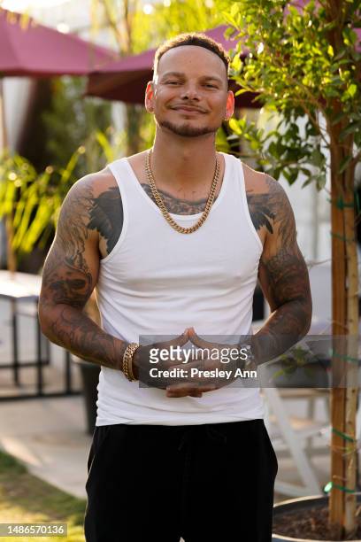 Kane Brown backstage during Day 2 of the 2023 Stagecoach Festival on April 29, 2023 in Indio, California.