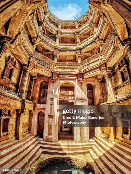 adalaj ki vav, ahmedabad, gujarat, india - ahmadabad stockfoto's en -beelden