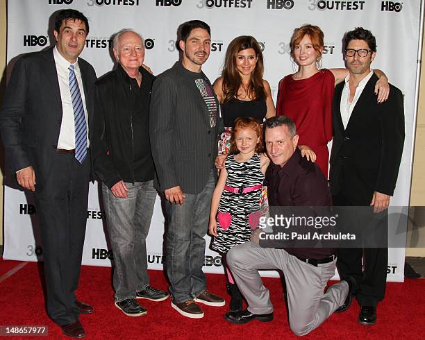 Stephen Israel, Mickey Cottrell, Maurice Compte, Jamie-Lynn Sigler, Jessica Brown, Glenn Gaylord, Alicia Witt and David W. Ross attend the premiere...