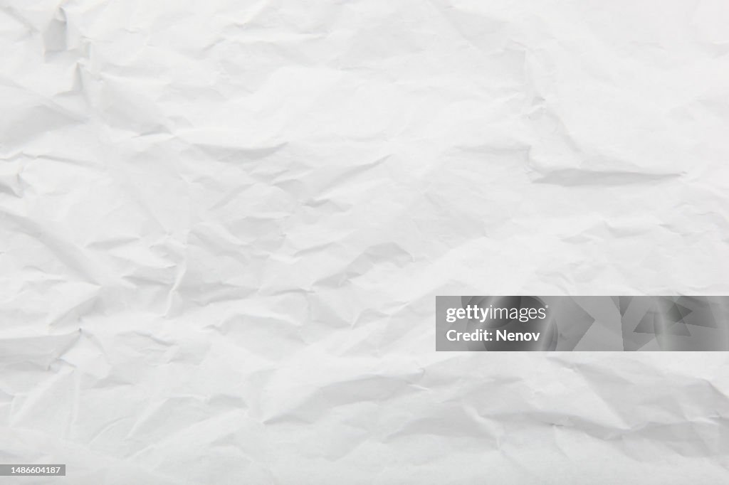 Texture Of Crumpled White Paper