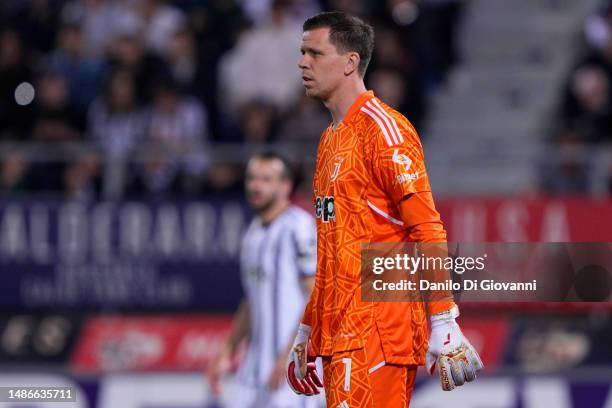 Wojciech Szczesny of Juventus FC during the Serie A match between Bologna FC and Juventus at Stadio Renato Dall'Ara on April 30, 2023 in Bologna,...