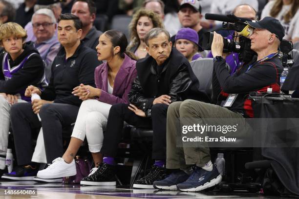 Sacramento Kings owner Vivek Ranadivé attends game seven of the Western Conference First Round Playoffs against the Golden State Warriors at Golden 1...
