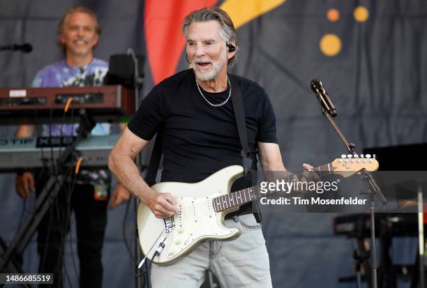 Kenny Loggins performs during the 52nd annual New Orleans Jazz & Heritage festival at Fair Grounds Race Course on April 30, 2023 in New Orleans,...