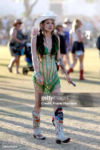 Festivalgoer attends Day 3 of the 2023 Stagecoach Festival on April 30, 2023 in Indio, California.